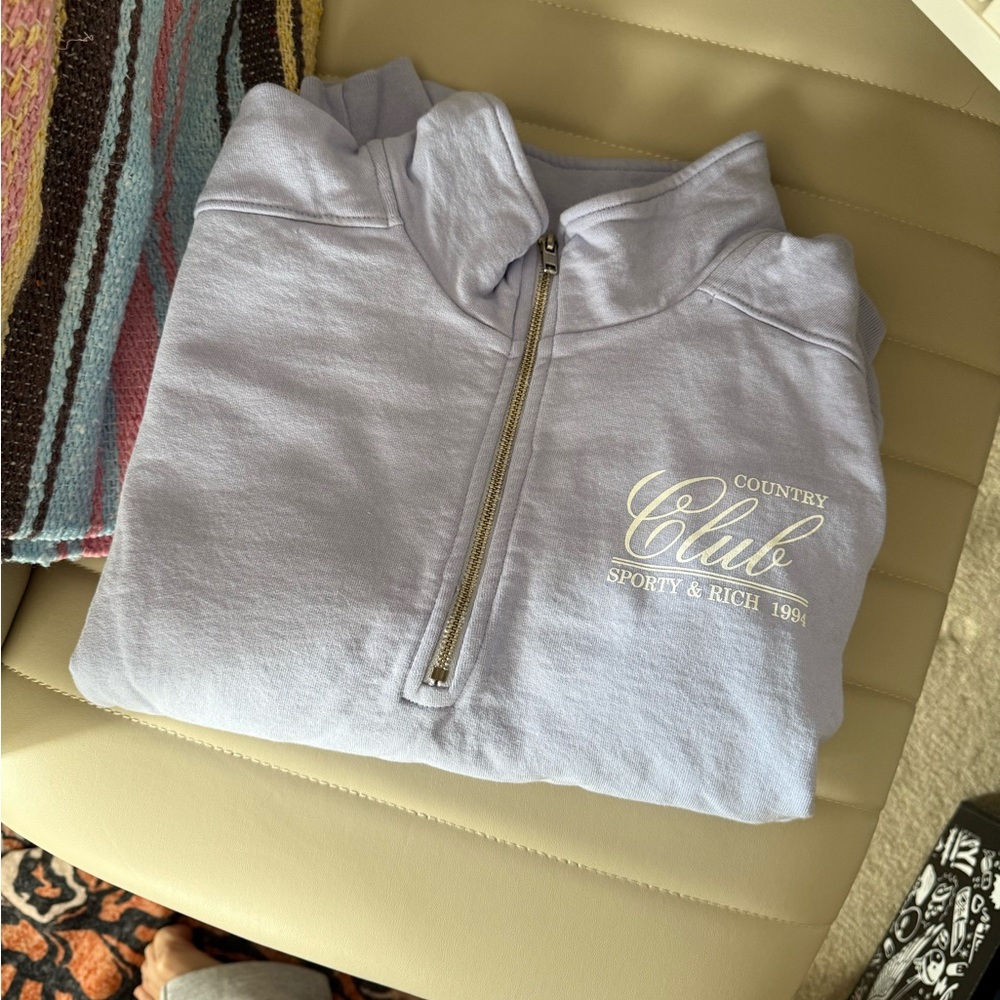 Sporty & Rich Light Purple Club Sweatshirt
